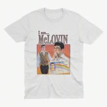 Camiseta Divertida de McLovin, Camiseta de Homenaje a  para Fans de Fogell, Camiseta de  'I Am Mclovin', Camiseta de , Jonah Hill, Seth Rogan - Blanco - Ver 6