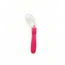 Colher De Silicone Para Bebê Menino/Menina - COLHER SILICONE ROSA - Visão 2