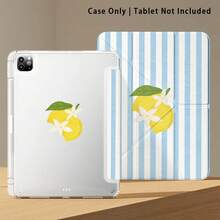 亚克力水晶彩绘条纹平板电脑保护套，带支架，兼容荣耀Pad 8/9/10、荣耀GT 11.5英寸/X7/X8A/X9/X8Pro/X9Pro/V9/V8 Pro、MatePad 11英寸（2023/2022）、苹果第十代/11英寸（2025）（A16）、A9/A9+/A11/S11/S10 FE - 彩色 - 查看 6