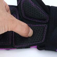 1 Paar professionelle Fingerlose Sporthandschuhe für Herren/Damen, Outdoor Fitness Handschuhe mit Handgelenkband, atmungsaktive gepolsterte Handfläche, geeignet für Frühling/Herbst, Radfahren/Yoga/Hanteln/Bankdrücken - Verschiedenfarbig - Übersicht 6