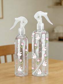 Bow Rabbit Pattern Refillable Travel Spray Bottle, Multifunctional Fine Mist Spray Bottle Suitable For Travel And Business Trips, Makeup Removal Dispensing, Reusable Hair Spray Bottle For Hair Styling, Cleaning, Plants, Facial Moisturizing - Multicolor - View 5