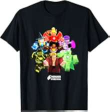Gráfico vintagePixel Sandbox Character Halloween‑Themed Heroes Black T‑Shirt, Classic Fit Crew Neck Short Sleeve Casual Top,Estilo occidental, diseño gráfico, camisetas infantiles, moda urbana, camisetas para niños, San Valentín infantil, estampado de dinosaurios, ropa para niñas, camisas para niñas, camisetas para niñas, San Valentín - Negro - Ver 6