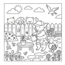 El mejor día de todos (Un libro para colorear lindo y acogedor) - Libro para colorear - Ver 5