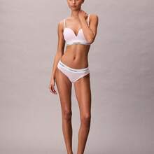 Calvin Klein Icon Cotton Modal Plunge Bra QF8502 Underwear  Women  Bras + Bralettes Underwear Sleepwear - 粉紅搖籃 - 查看 2