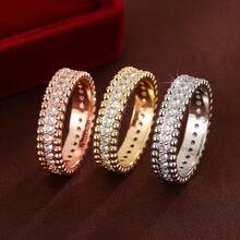 1pc Minimalist Round Ball Design Single Row Cubic Zirconia Women Ring - Multicolor - View 8