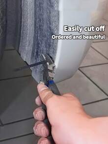 50/100 Pcs Durable Self-Locking Nylon Zip Ties With Black Plastic Zip Heads, Featuring High-Strength Heavy-Duty Buckles, Striped Textured Grips For Secure Locking - Black - View 5