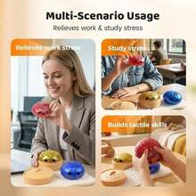 2 Pack Glitter Dumpling Squishies Set, 6Pcs Soft Slow Rebound Dumpling Squeeze Toy With Simulated Steamer Box, Realistic Food-Shaped Moldable TPR Fidget Toy, Sparkly Glitter Sensory Decompression Gadget For Anxiety Relief & Emotional Venting; Palm-Sized Portable Desktop Decor For Home, Office & Classroom, Durable Reusable Skin-Friendly All-Age Squishies For Kids, Teens And Adults, Novelty Party Favors, Easter Egg Fillers, Christmas Stocking Stuffers And Surprise Gift Box Inserts, Fun Interactive Pretend Play Prop, Ideal Holiday And Daily Leisure Gift To Soothe Irritable Mood, Relieve Mental Fatigue And Ease Daily Tension - 餃子+蒸籠 - 查看 8