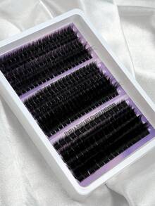 Hinarin 275 sợi mi giả D Curl mềm mại, độ dày 10-18mm, mi nối dạng chùm dày hỗn hợp 80D+100D+180D, mi giả dạng chùm mềm mại, dùng cho cá nhân. - D - Xem 3