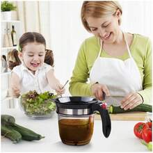 Fat Separator With Bottom Release, 4 Cup Gravy Separator For Cooking With Oil Strainer, Kitchen Gadgets Grease Separator Packaged With A 3-In-1 Multifunctional Peeler - Black - View 4
