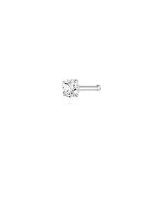 1件 2mm-5mm 925純銀直型L型鼻釘環 女款男款穿刺針身體飾品 低過敏性唇釘式推入式耳環 - 銀色 - 查看 11