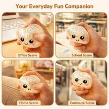 2 Pack Glitter Dumpling Squishies Set, 6Pcs Soft Slow Rebound Dumpling Squeeze Toy With Simulated Steamer Box, Realistic Food-Shaped Moldable TPR Fidget Toy, Sparkly Glitter Sensory Decompression Gadget For Anxiety Relief & Emotional Venting; Palm-Sized Portable Desktop Decor For Home, Office & Classroom, Durable Reusable Skin-Friendly All-Age Squishies For Kids, Teens And Adults, Novelty Party Favors, Easter Egg Fillers, Christmas Stocking Stuffers And Surprise Gift Box Inserts, Fun Interactive Pretend Play Prop, Ideal Holiday And Daily Leisure Gift To Soothe Irritable Mood, Relieve Mental Fatigue And Ease Daily Tension - 餃子+蒸籠 - 查看 7
