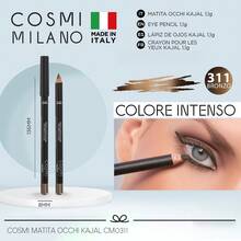 COSMI MILANO Multicolored Kajal Eye Pencil  Made In Italy, Creamy Smooth Texture, High Pigmentation, Suitable For Y2k Contouring Natural And Dramatic Effect, Must-Have Essential Make Up Makeup Unmissable Summer Makeup, Perfect For Parties, Meetings, Beach Travel - BRONZO 311 - 查看 6