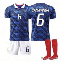 France Home Kit For The 2026-2027 World Cup, Number 10 Mbappé, 11 Olise, 7 Dembélé, Correct Version - 7號 襪子護板 - 查看 6