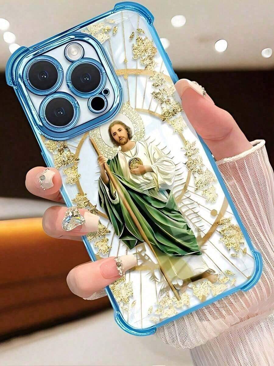 2026 Phone Cases: A St. Jude Design Phone Case With Four-Corner Drop Protection, Shockproof And Drop-Resistant, Clear Phone Cover, Robust Protective Accessory. Compatible With Samsung Galaxy S22/23/24/25 Edge Ultra/FE+, As Well As  17, 17 Air, 17 Pro, 17 Pro Max/16/15/14/13/12/11 Pro/Plus/Max/X/Xs/Xs Max. It Makes A Thoughtful Birthday Gift For Girlfriends, Boyfriends, And Friends, And Also A Great Halloween Gift. - 彩色 - 查看 1
