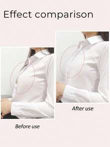 Clothing Anti-Slip Pads, Double-Sided Transparent Anti-Slip Pads, Invisible Shoulder & Collar Anti-Slip Fixing Pads, Invisible Stickers, Self-Adhesive For Bras, Clothing, Dresses, Shirts, Seamless Double-Sided Transparent Lingerie Shoulder Straps & Collar Anti-Slip Invisible Pads, For Secure Fixing, Durable Transparent Invisible Design, Women's Invisible Breast Pads. - Multicolor - View 7