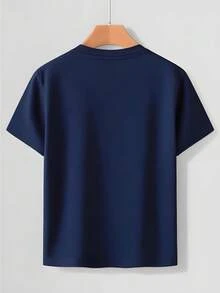 Kids' T-Shirt With 2026 American Football Design, Stars And Stripes, Casual Sportswear, Suitable For Children Ages 5-13 - 灰色 - 查看 2