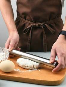 1pc/3pcs Stainless Steel Rolling Pin, Non-Stick Dough Roller For Baking, Durable Dumpling And Pie Crust Making Tool, Easy To Clean Kitchen Gadget - View 9