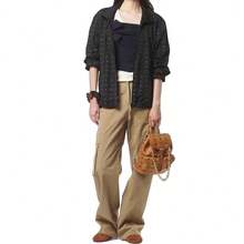 MCM Aren Visetos Women's Embroidered Logo Shoulder Bag - Cognac Color MWKFATA02CO001 - View 2