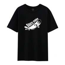 Imported Direct Printing Machine, Men's Short Sleeve T-Shirt Made Of Pure Long Fiber Pima Cotton, 50 Thread Count, With A Lightweight Luxury Finish. - 咖啡棕 - 查看 1
