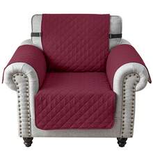 Reversible Sofa Cover Couch Slipcover Water-Repellent Anti-Slip Washable Armchair Loveseat Sofa With Elastic Strap Furniture Protector For Pet Dog - Burgundy - View 13
