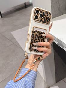 Gepard-, Leopardenmuster Leder Kartenetui stoßfeste Handyhülle, TPU Material, geeignet als Urlaubsgeschenk, kompatibel mit Apple 11 12 13 14 15 16 Pro/Pro Max/14 15 16/17, unisex - Verschiedenfarbig - Übersicht 5