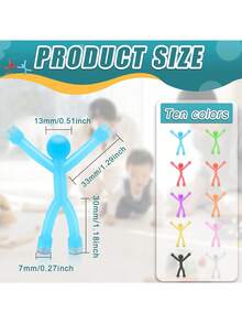 Magnetic Travel Toy, Children's Magnetic Figures, Sensory Fidget Toy, Airplane Car Toddler Travel Essential, Magnetic Characters Birthday Christmas Stocking Stuffer Gift, Magnetic Figures Refrigerator Desktop Classroom Toy - Multicolor - View 3