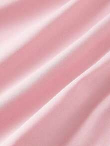 MOD Vestido largo elegante de unicolor con cintura fruncida y anudada, adecuado para citas y fiestas - Rosa - Ver 4