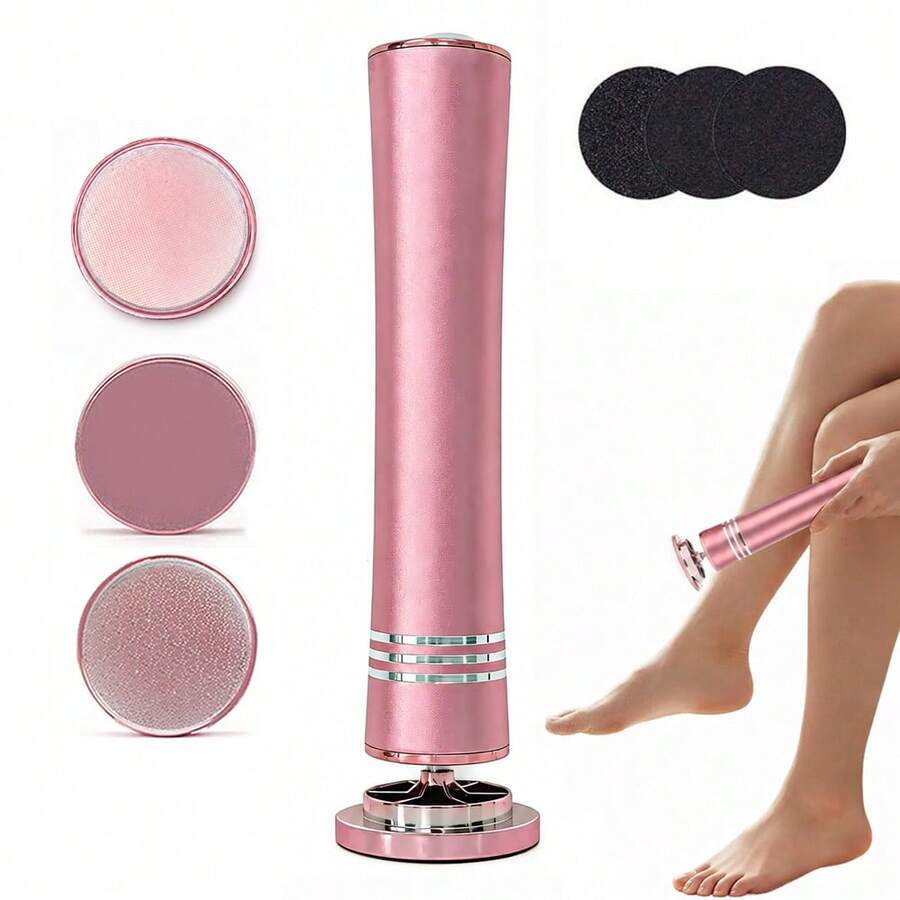 FollowBreak Cordless Electric Foot File, Rechargeable Handheld Foot Callus Remover With Sanding Paper And Grinding Head, Multi-Functional Personal Foot Grinder, Portable Foot Smoothing Device Suitable For Home And Nail Salons, Foot Care Tool For Men And Women
