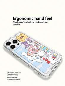 Miniso Ốp điện thoại trong suốt Sanrio Hello Kitty, Ốp điện thoại mùa hè, Quà tặng ngày lễ, Chống trượt, Chống rơi, Chống vân tay, Phù hợp cho iPhone 17, 17 Air, 17 Pro, 17 Pro Max, 11, 12, 13, 14, 15, 16 Pro, 16 Pro Max, 14 Plus, 15 Plus, 16 Plus, 16 Pro, 16 Pro Max, XR - Trong sáng - Xem 5