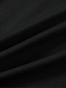 Camiseta gráfica de naturaleza y montaña para mujer - Poliéster transpirable, casual, cuello redondo, manga corta, con diseño "No todos los que se maravillan están perdidos", lavable a máquina - Ajuste elegante de verano, estampado - Negro - Ver 5
