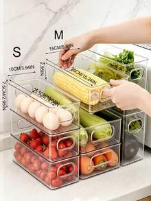 2pcs Transparent Plastic Storage Box, 4-Compartment Tea Bag Organizer, Divided Food Storage Container, Suitable For Pantry, Kitchen, Fridge, Cabinet, Can Store Spices, Snacks And More - Clear - View 9