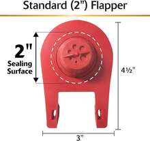 Korky Ultra Standard 2-Inch Universal Toilet Flapper - Long Lasting Rubber - Easy To Install - Made In USA, 100BP - ColorA - View 4