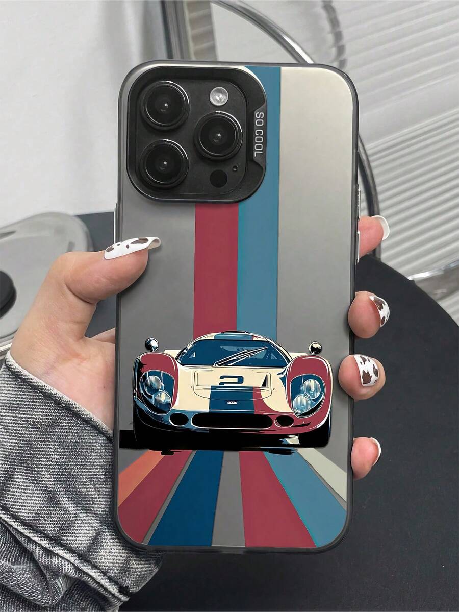 1個手繪汽車圖案手機殼,霧面防摔相機保護手機套,適用於 iPhone 11, 12, 13, 14, 15, 16 Pro Max, X, XS, XR, 16e, 15 Plus, Galaxy A03, A05, A05S, A12, A14, A15, A32 4G/5G, A35, A52/A52s 5G, A16, A17, A36, A57 4G, A58 4G, A60, A78 4G, A94, A95, C21Y, C30, C35, C53, C67 4G - 彩色 - 查看 1
