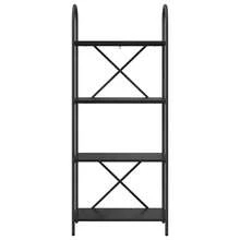 Bibliothèque  Chêne Noir 60 x 30 x 146 cm Contreplaqué - Noir - Voir 5