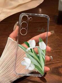 1 Piece Soft Phone Case With Minimalist Tulip And Star Pattern, Compatible With Huawei Honor, , Galaxy A04e/12/A13/A14/A34/A50/A52/A53/A54/S21/S22/S23/S24/S25/S25Ultra/S25FE/S26/S26 PLUS/S26 ULTRA/S26 EDGE, 6A/7A/8A, 12T/13T/15T/15T Pro - 款式 9(1 件) - 查看 6