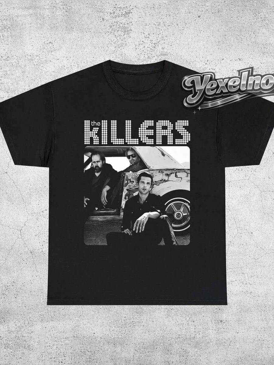 t shirt heren heren kleding heren zomer set streetwear trainingspak heren polo shirt men polo shirt men summer outfitsThe killers, retro music, vintage music, vintage style, tour shirt, music t shirt heren jas manfinity vaderdag zomer funny t shirts  festival outfits women 67 summer outfits men vintage wit t shirt men clothes vaderdag - Negro - Ver 1