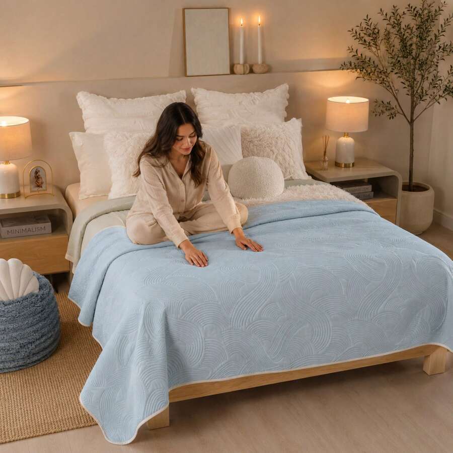 Novo Lightweight Duvet: Soft And Cool Rest BEAUTY HOME - 藍色的 - 查看 1