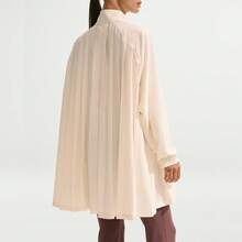 Nike AS W NSW 女士长袖褶皱迷你连衣裙，IF0559-103 - 米色 - 查看 4