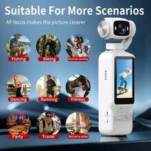 4K Ultra HD Video Capture Pocket Camera - 1800mAh Battery, 180° Rotating 1.97-Inch Display, Webcam Function, USB-C Charging, Includes 32G Storage Card, Compact Mini Audio-Visual Camera, Suitable For Outdoor Activities, Cycling, Travel - View 7