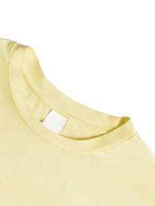 New Arrivals Spring/Summer 2026 Women's: Spring/Summer T-Shirts, Girls' T-Shirts, White Blouses, Women's Spring/Summer Clothing, Printed T-Shirts, Printed Blouses, Cotton Blouses, High-Quality T-Shirts, Blue T-Shirts, Retro Style, Preppy Style, Cute Style, Urban Style, Generation Z, Millennial Style, Y2K, Punk Style, Washed Style, Minimalist Style, Simple Style, Casual Style, Everyday Style, Vacation Style, Fun Prints - 淺黃色 1 - 查看 4