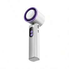 1PC Handheld Fan Ice Cooler USB Rechargeable Digital Display Long Battery Life High Speed For Indoor Outdoor Portable Lightweight ABS Material For Indoor Outdoor Travel Office - 多色 - 查看 7