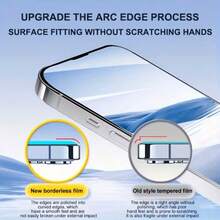 5pcs Clear Tempered Glass Screen Protector, Compatible With Apple 17 Series, Glossy Smooth Surface, 9H Hardness, Scratch-Resistant, Bubble-Free Installation, Compatible With Phone Cases, Fits 11/12/13/14/15/16/17 Pro Max, High Definition Transparent Protective Film, Phone Accessories - Clear - View 2