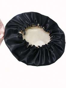 Adjustable Wide-Brim Waterproof Shower Cap, Soft & Skin-Friendly Hair Protection Cap For Long Hair, Multifunctional Hairnet For Kitchen, Home, Bathing - Double-layer Adjustable Sleeping Cap - View 7
