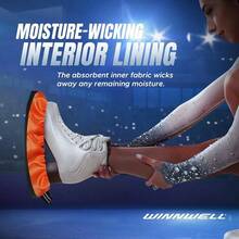 Premium Skate Guards Protective, Cut - Resistant, - Resistant Covers Hockey And Figure Skates - Youth/Small + Orange - View 7