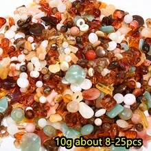 夏季果凍琥珀色壓克力珠子 獨特不對稱星花樹脂吊墜 半透明蜂蜜色散珠 DIY珠寶手工配件 - 彩色 - 查看 10