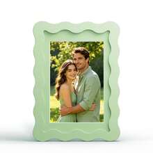 1pc Wavy Multicolor Photo Frame (Red, Yellow, Blue, Green, White, Black, Pink, Purple, Grass Green), Fashionable And Versatile Home And Office Decor - Suitable For Desktop And Wall Display, Perfect Housewarming Gift (Photo Not Included) - Multicolor - View 56