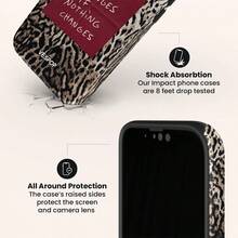 VESPOP Y2K Leopard Print Collage - 2-In-1 Phone Case Compatible With IPhone 17/16/15/14/13/12/11 Pro Max/Pro Plus/12 Mini/13 Mini, Galaxy S26 S25 S24 S23 S22 S21 Plus Ultra, Pixel 8 9 10 (Leopard Print Collage + Raw Slogan) - Mixed Color 1 - View 8