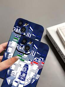 Tema del club de fútbol Pachuca azul y blancofunda de teléfono Fundas compatibles con ,Apple,VIVO,OPPO,,, y Honor.Fabricadas en silicona TPU,ofrecen protección contra golpes y caídas.regalos para mamá - Negro - Ver 8