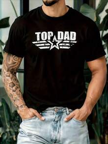 New Men's Casual Fashion T-Shirt 2026, Round Neck And Short Sleeve, Comfortable And Breathable For Daily Wear, Suitable For Gym, Vacation And Everyday Fashion, High Quality Garment - 黑色 - 查看 6