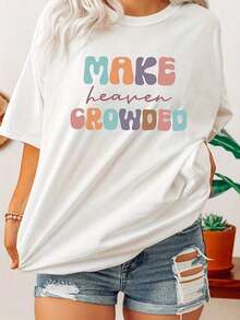 1 Piece Funny Bread Baking T-Shirt "Mama Makes Urdough Bread", "Urdough Starter" Sweatshirt, Gift For Baker Mom, Baker Joke T-Shirt, Gift For Mom, 180g 100% Cotton - 白色 3 - 查看 8